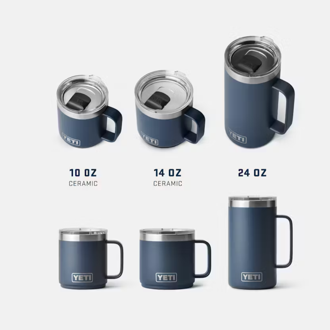 YETI Rambler 14 oz Stackable Mug with DuraSip™ Ceramic Lining - Black