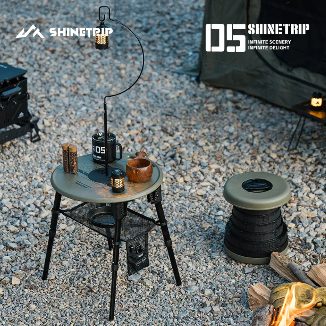 SHINETRIP ST-05 High-Low Tactical Round Table Set - Black