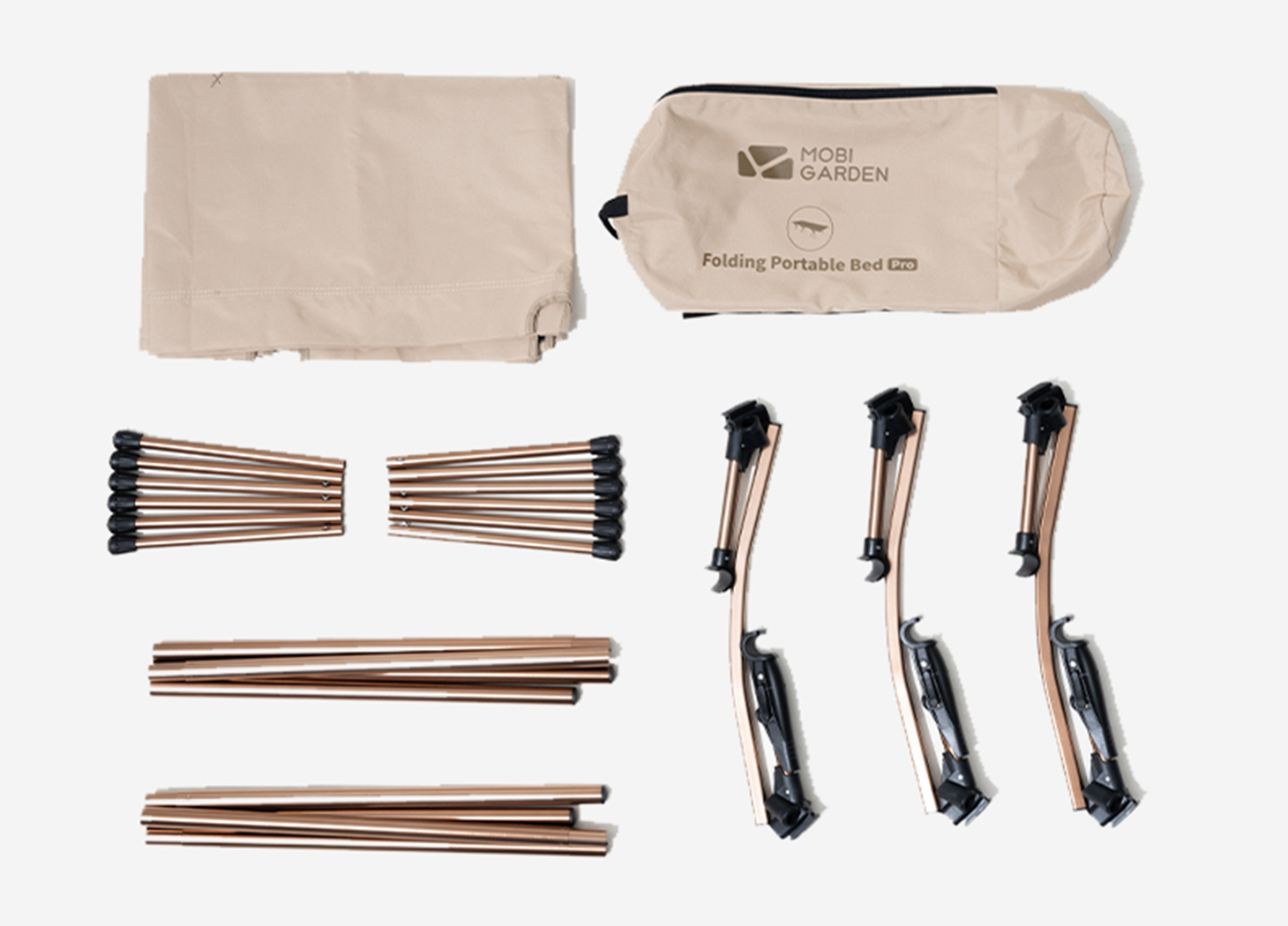 Mobi Garden Lightweight Camp Cot - Khaki-Goritta Works Sdn. Bhd. 202501017603 (1619017-X)