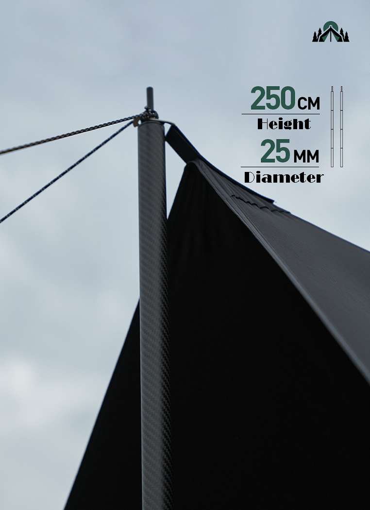 Mobi Garden 520 Black Coating Tarp - Black