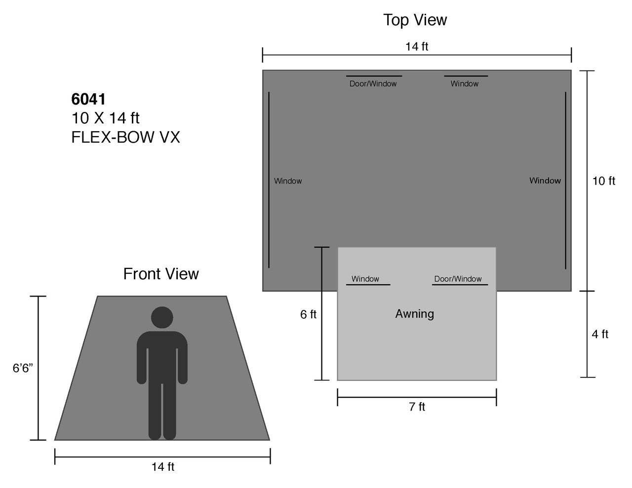 Kodiak Canvas 10 x 14 ft. Flex-Bow VX Canvas 8 person Tent-Goritta Works Sdn. Bhd. 202501017603 (1619017-X)