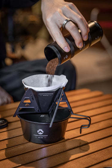 Campingmoon CC-50-BK Coffee Beans Container Black - Medium
