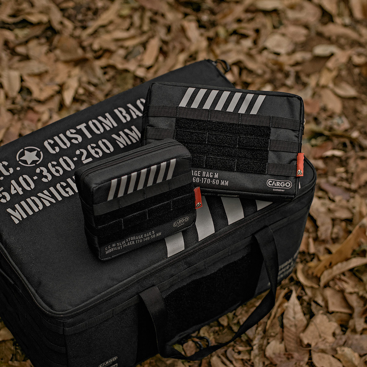 Cargo Container Slim Storage Bag - Black