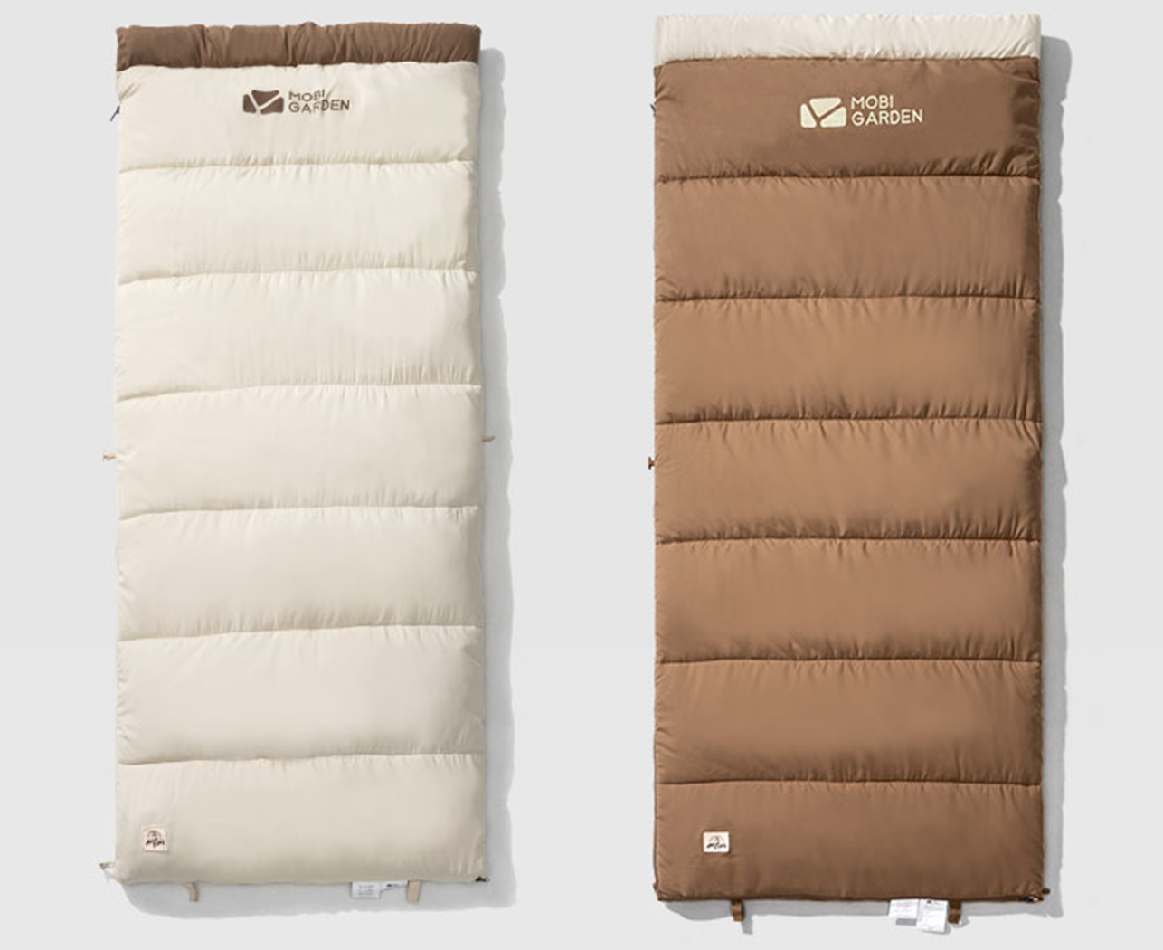Mobi Garden Crescent Sleeping Bag 1.4 Single - Ivory