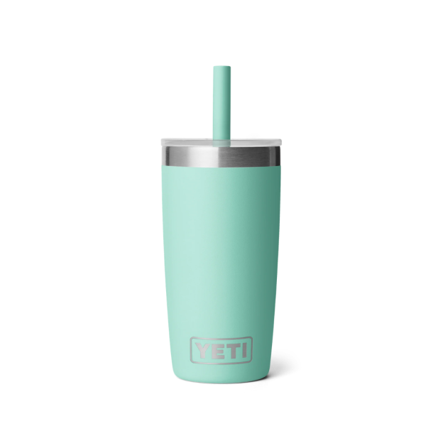 YETI Rambler Jr. 10 oz Tumbler with Silicone Straw Lid - Seafoam