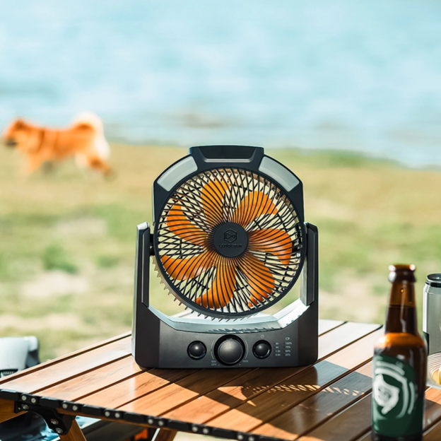 LEMOISTAR Camping Fan with Light 20000mAh - Black