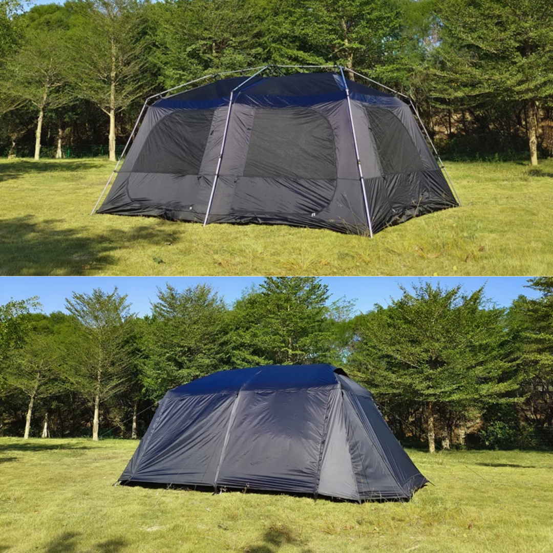 Stoic Villa 13 Black-Coated Automatic 6-8 person Tent - Black