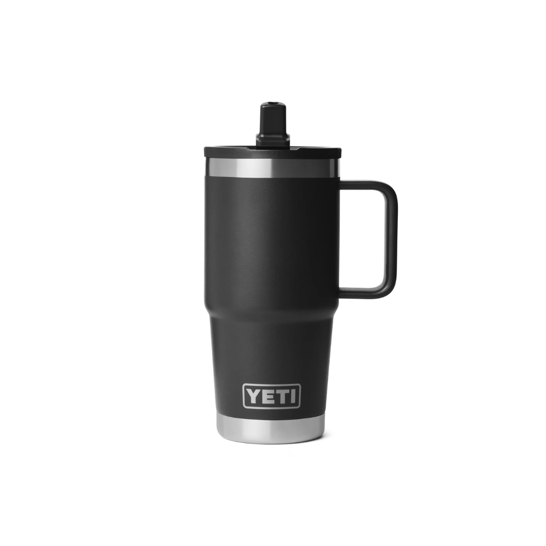 YETI Rambler 20 oz Travel Straw Mug With Color-Matched Straw Lid - Black