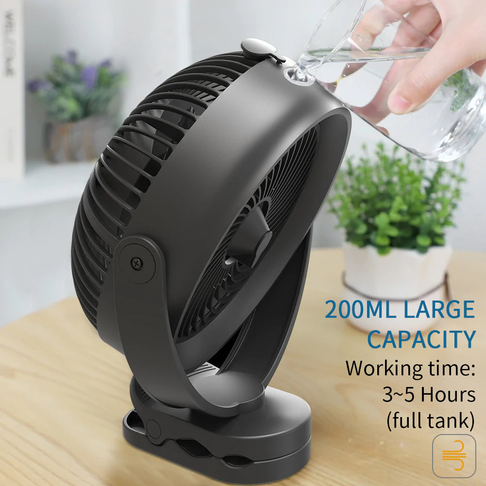 OPOLAR Cooling Misting Fan Clip On Fan | 10000mAh 8 Inch-Goritta Works Sdn. Bhd. 202501017603 (1619017-X)