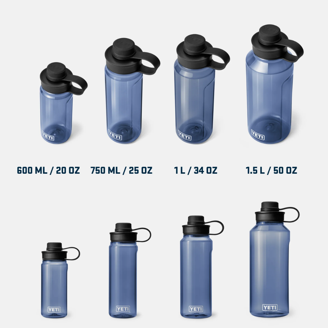 Yonder 34 oz (1L) Water Bottle with Yonder Tether Cap - Charcoal