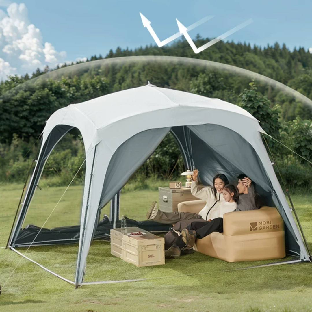 Mobi Garden (Black Coated) Holiday Automatic Dome Shelter PO9.0 
