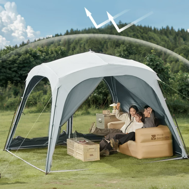 Mobi Garden (Black Coated) Holiday Automatic Dome Shelter PO9.0 