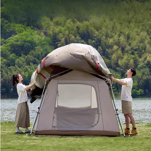 Mobi Garden Holiday Mountain Residence 5.9 Automatic 3-4 person Tent - Black Coated