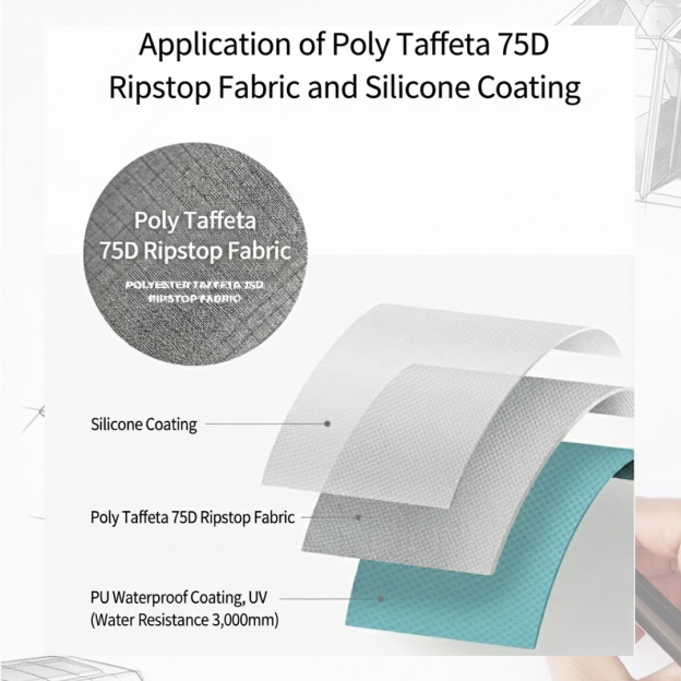 KZM T-250 Air Shelter 4-5 Persons Tent