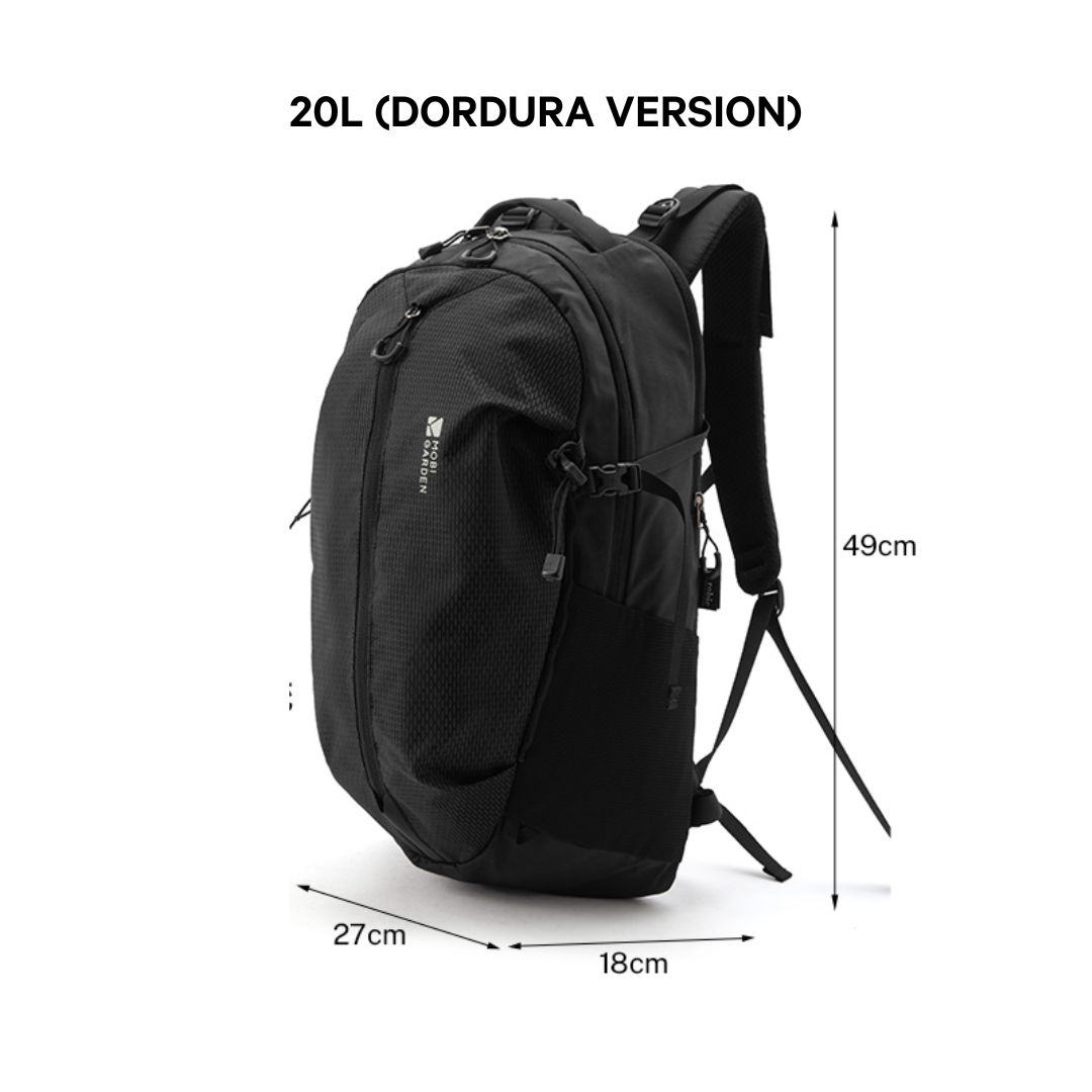 Mobi Garden Cordura 2D Hiking Backpack 20L - Black