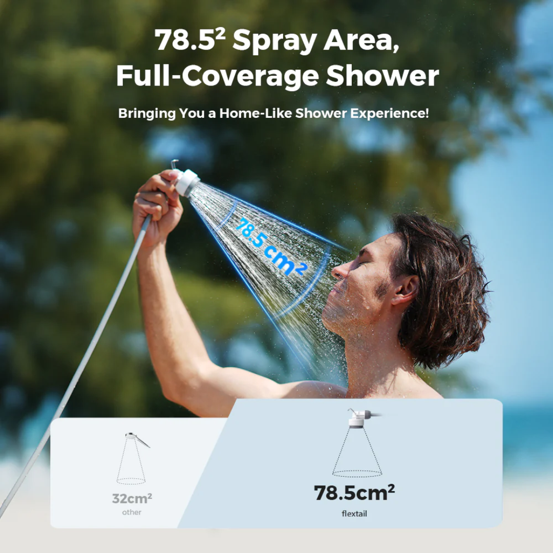 Flextail Tiny Shower - Portable & High-Pressure Waterfall Flow
