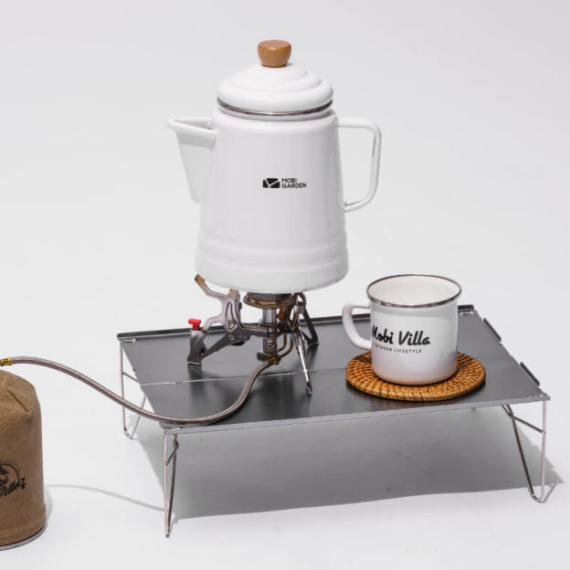 Mobi Garden Huan Yan Enamel 1.5L Coffee Pot - White-Goritta Works Sdn. Bhd. 202501017603 (1619017-X)