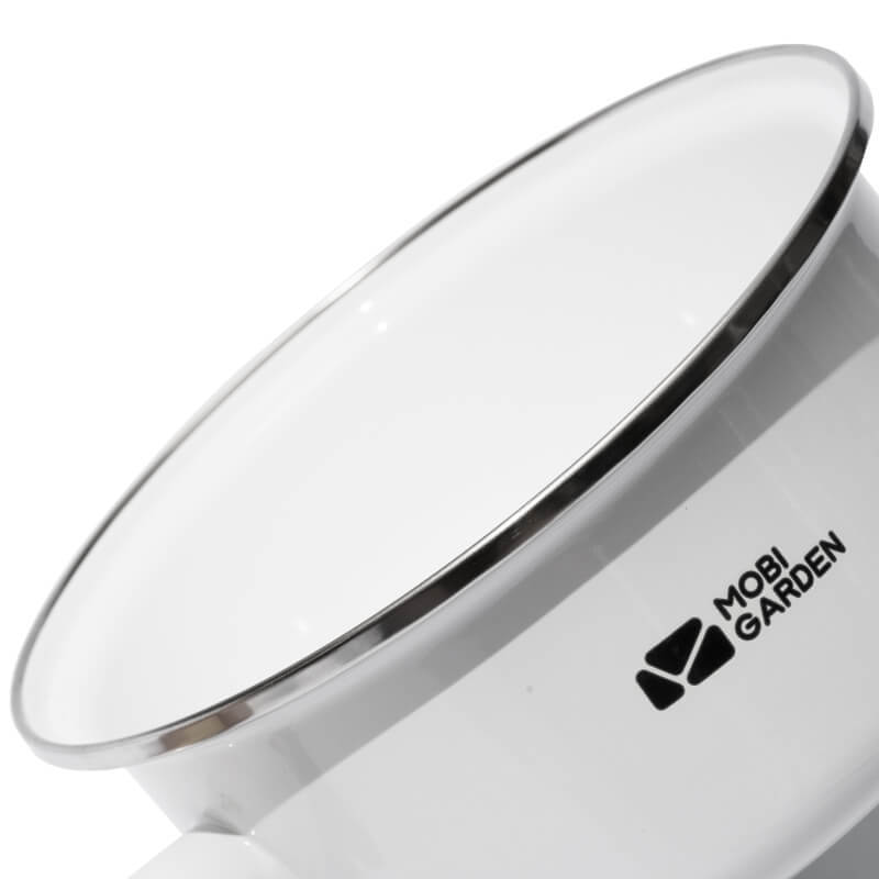 Mobi Garden Huan Yan Enamel Saucepan - White-Goritta Works Sdn. Bhd. 202501017603 (1619017-X)