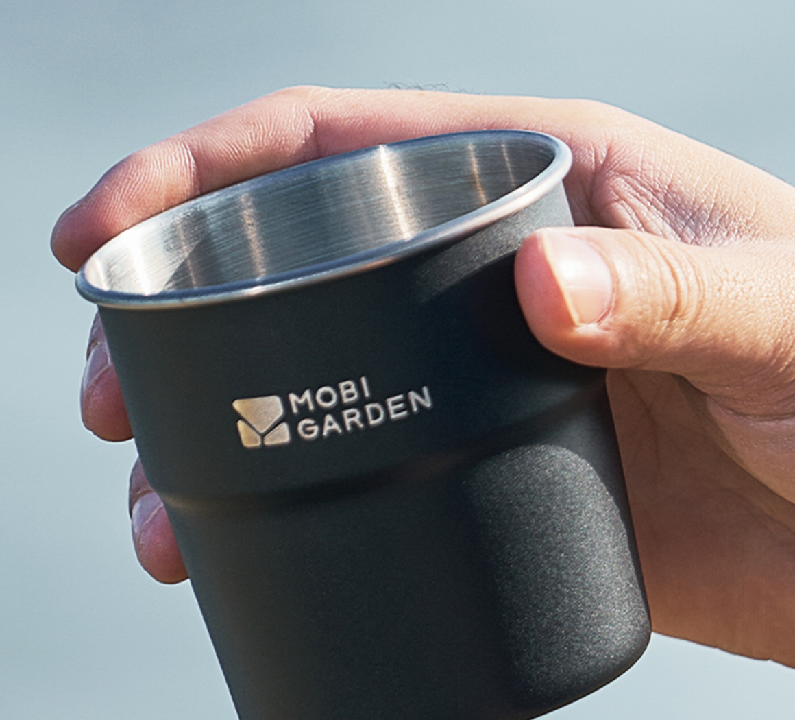 Mobi Garden Shuo Yan Stainless Steel Water Cup C1 - Black-Goritta Works Sdn. Bhd. 202501017603 (1619017-X)