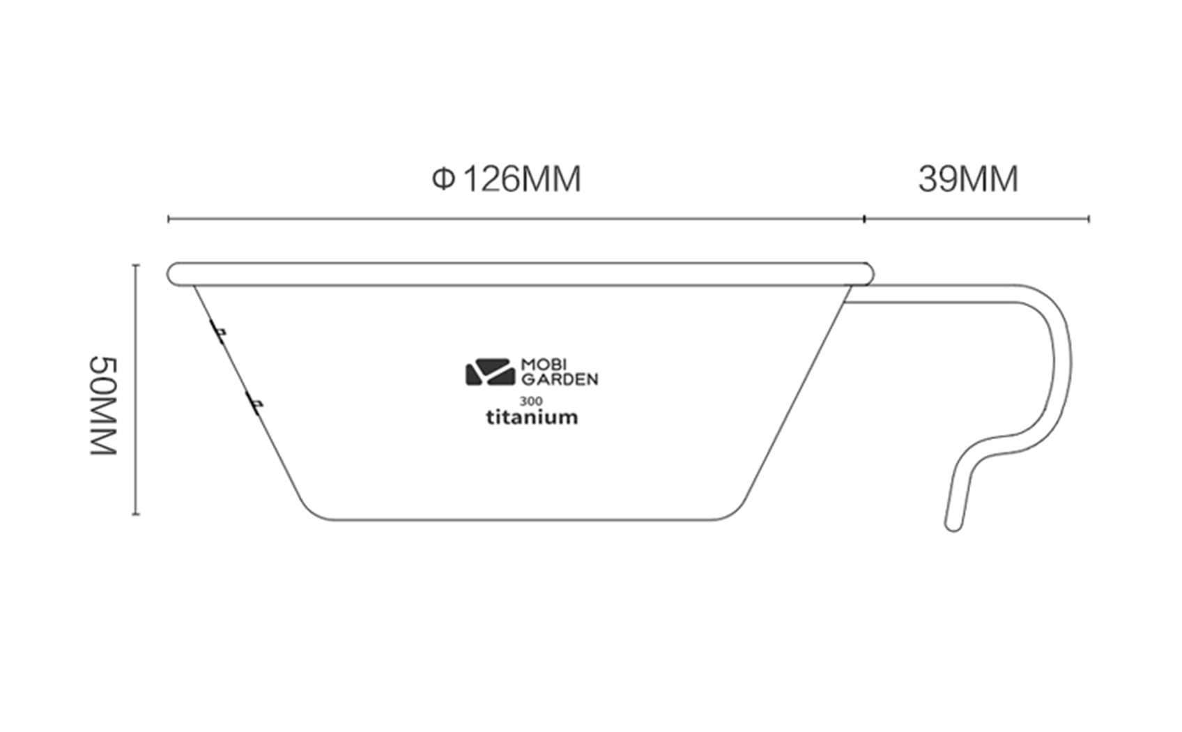 Mobi Garden Titanium Bowl 300ml-Goritta Works Sdn. Bhd. 202501017603 (1619017-X)