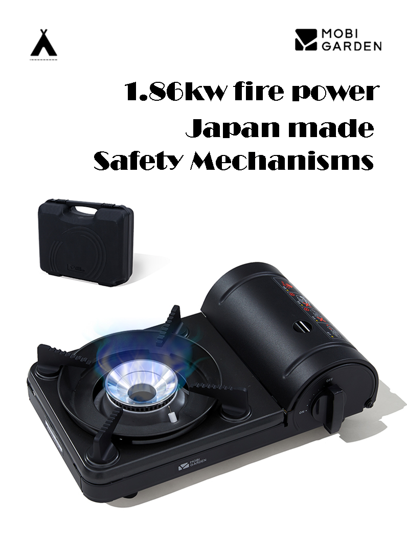 Mobi Garden x Iwatani Cassette Stove - Black-Goritta Works Sdn. Bhd. 202501017603 (1619017-X)