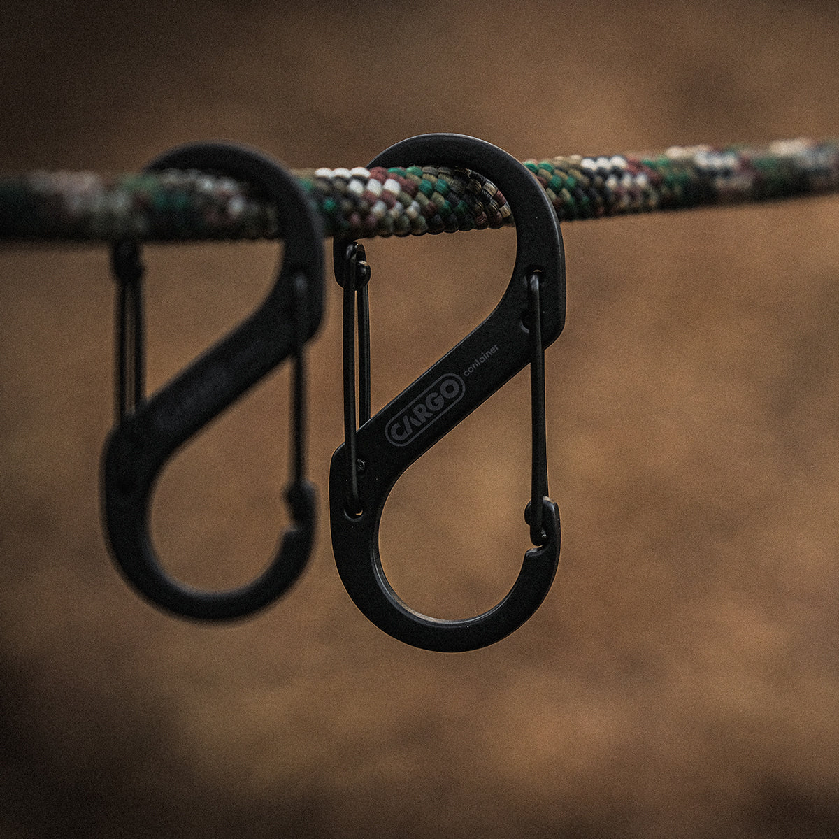 Cargo Container Hard Karabiner M - Black