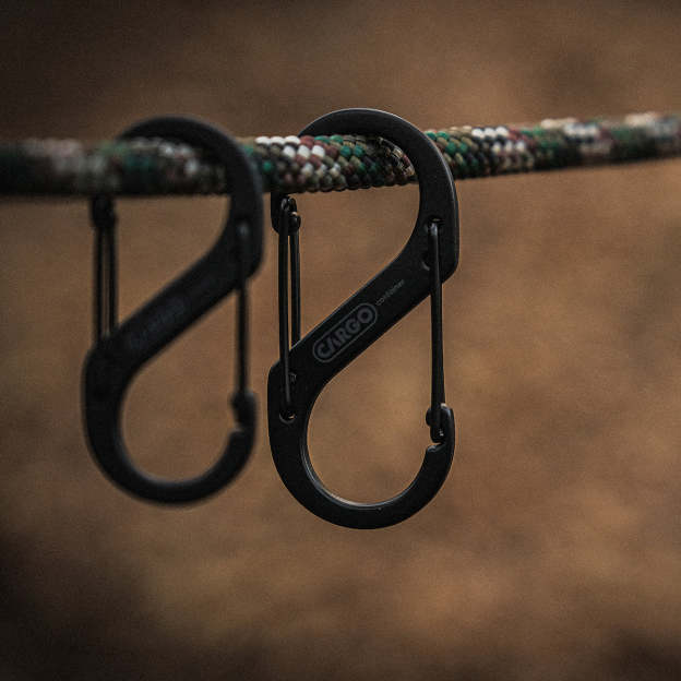 Cargo Container Hard Karabiner M - Black