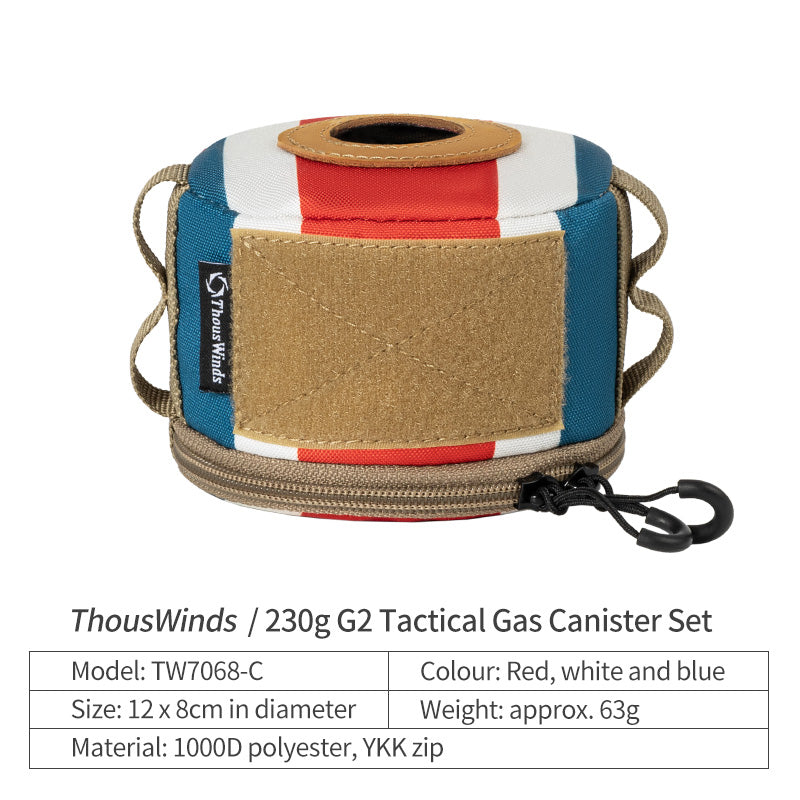 Thous Winds 230g G2 Tactical Gas Canister Set - Red, White & Blue-Goritta Works Sdn. Bhd. 202501017603 (1619017-X)