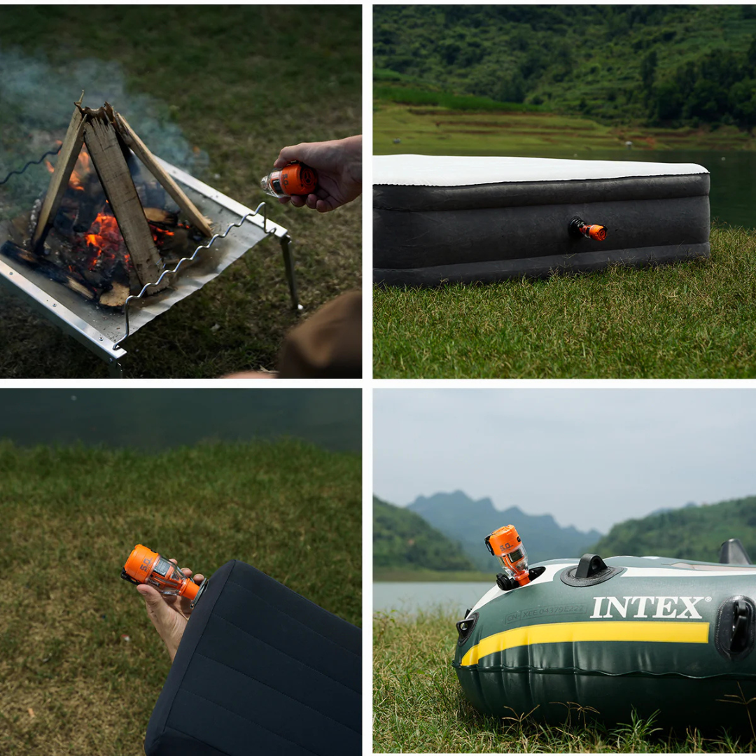 Flextail Max Pump 3 - High Speed 2 in 1 Rechargeable Air Pump - Orange-Goritta Works Sdn. Bhd. 202501017603 (1619017-X)