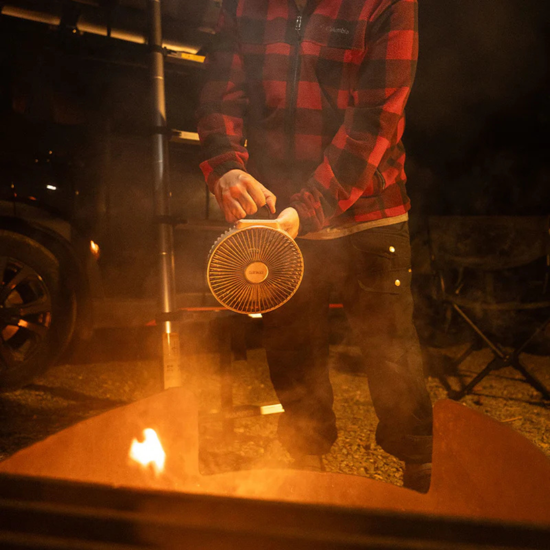 Claymore Fan V600+ Rechargeable Portable Fan - Warm Grey