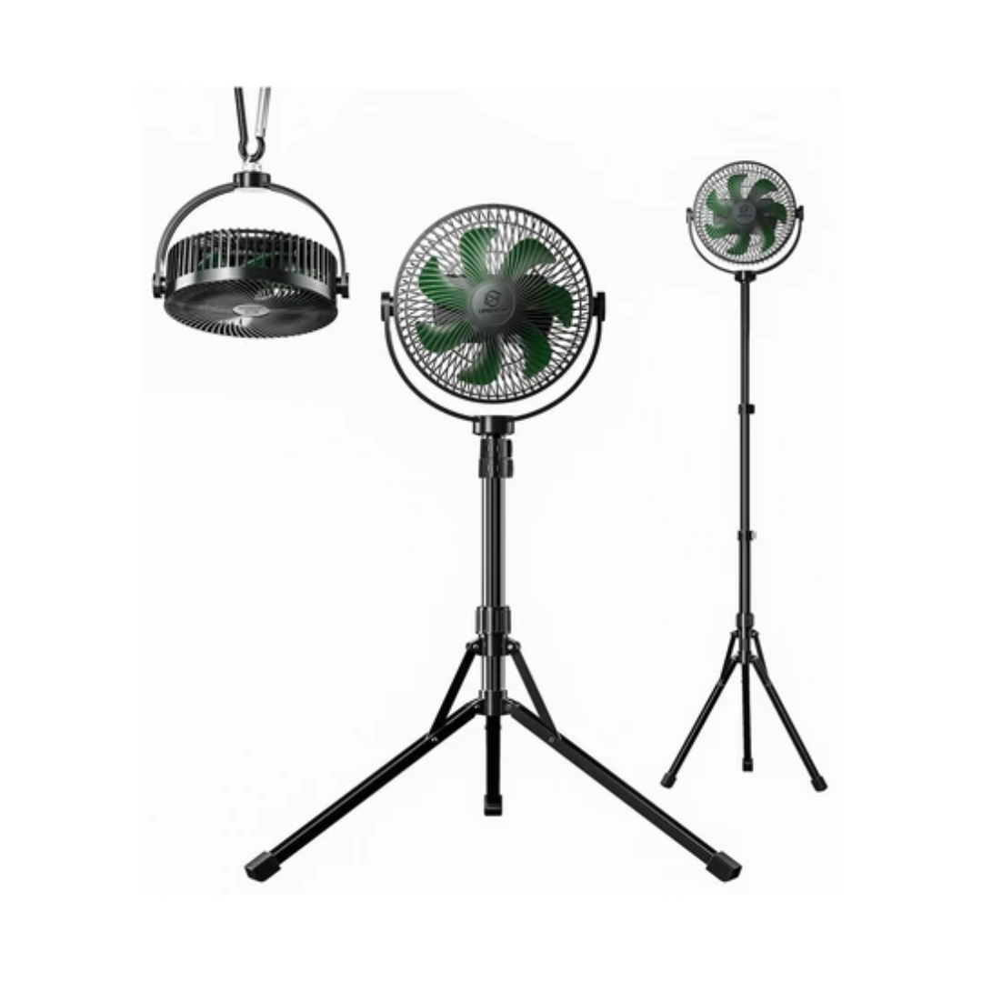 LEMOISTAR 8inch Camping Stand Fan with tripod FT7L - Black