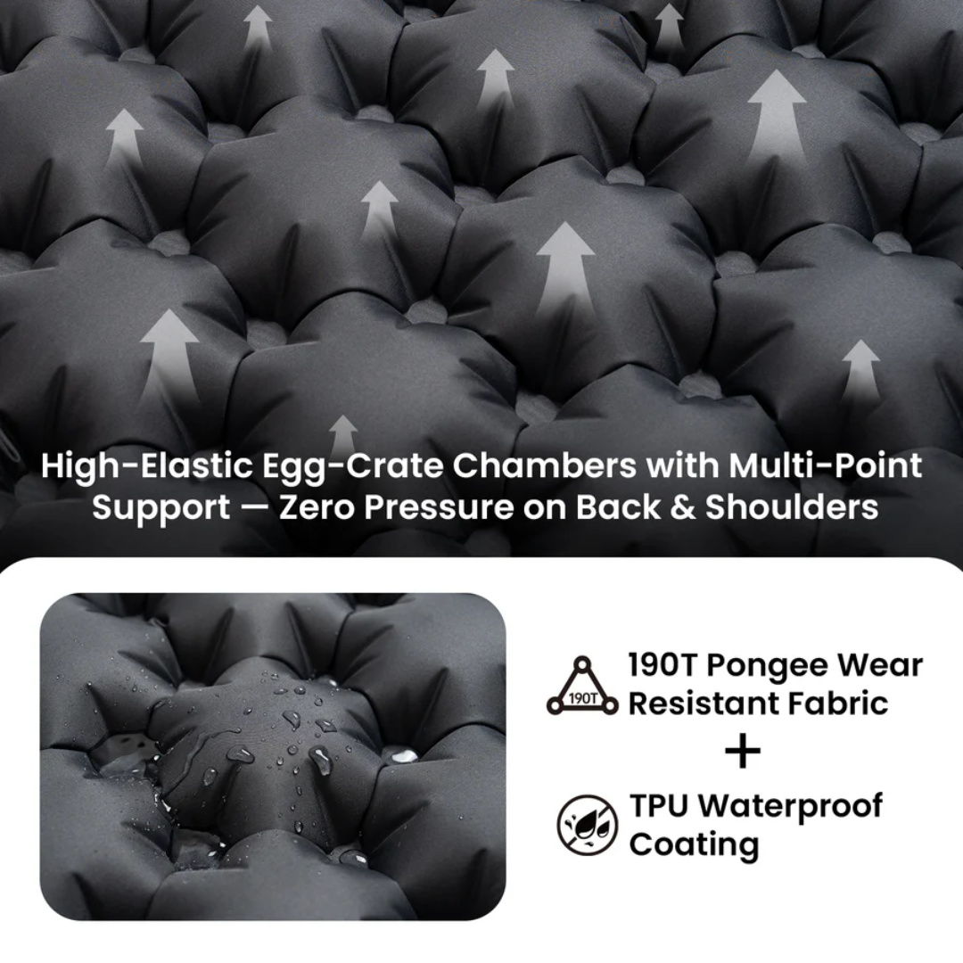 OneTigris BlackCrystal Sleeping Pad - Black