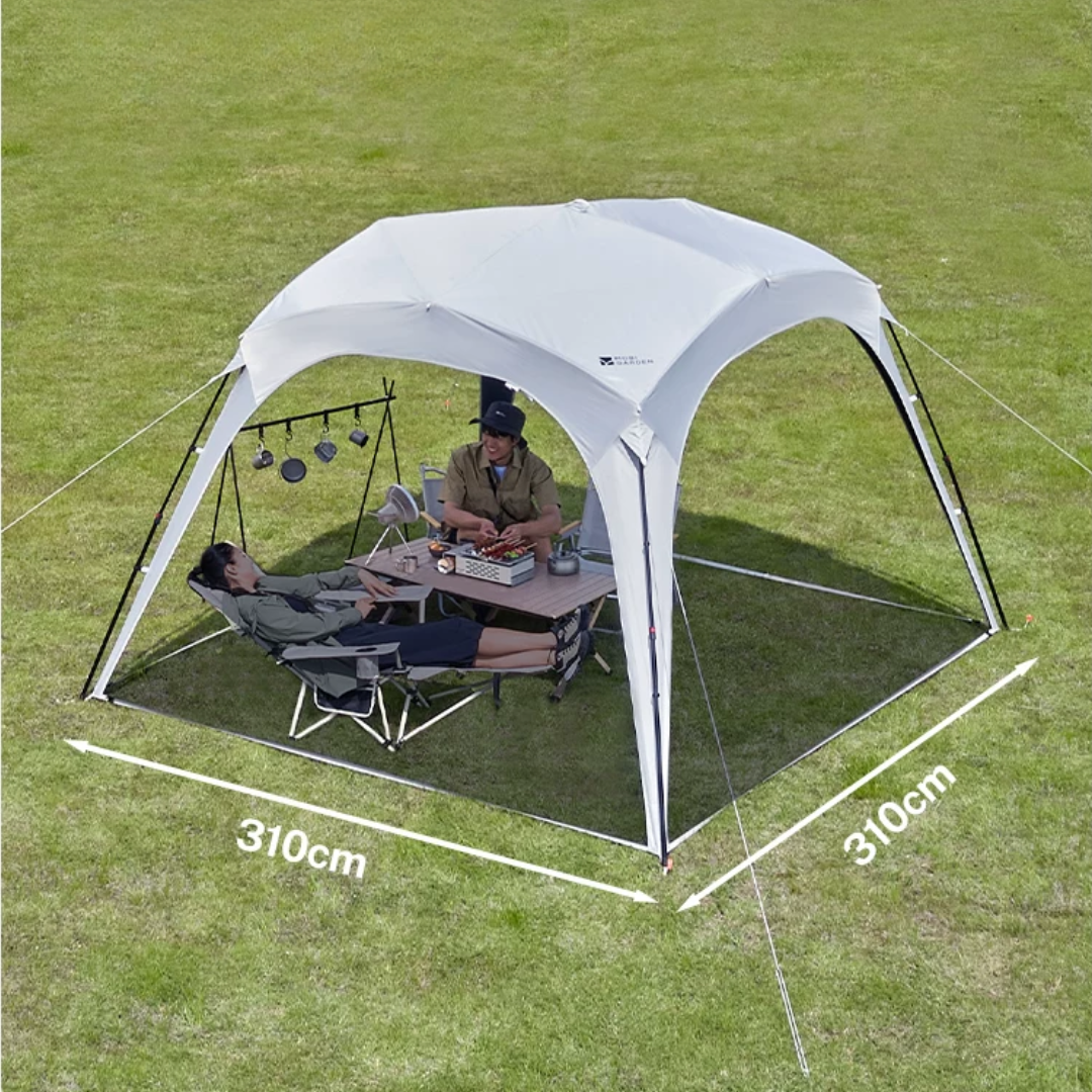 Mobi Garden (Black Coated) Holiday Automatic Dome Shelter PO9.0 