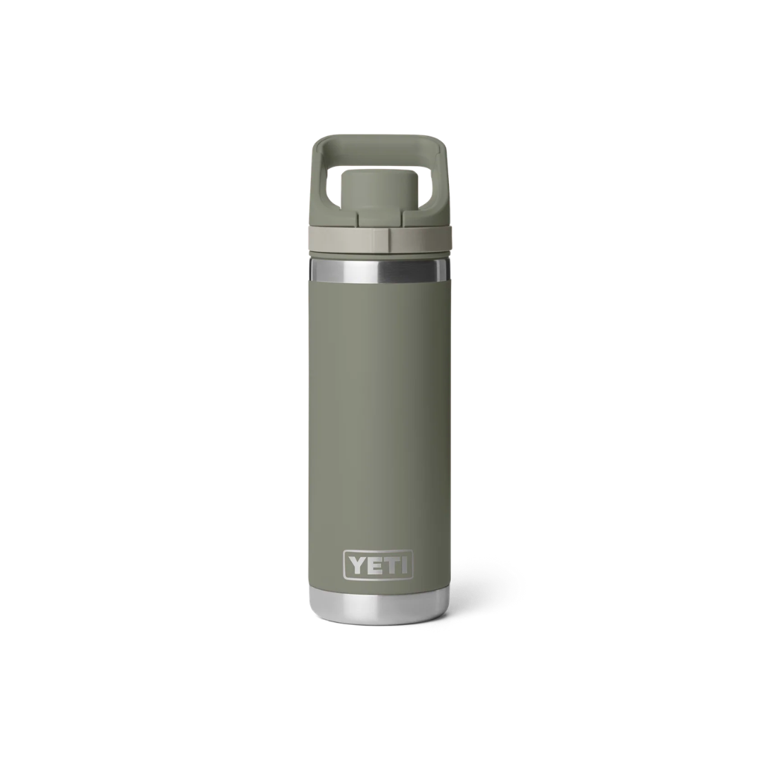 YETI Rambler 18 oz Water Bottle with Color-Matched Flip Chug Cap - Pampa Green
