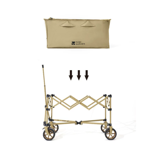 Mobi Garden Cloudy Folding Wagon 200L - Sand