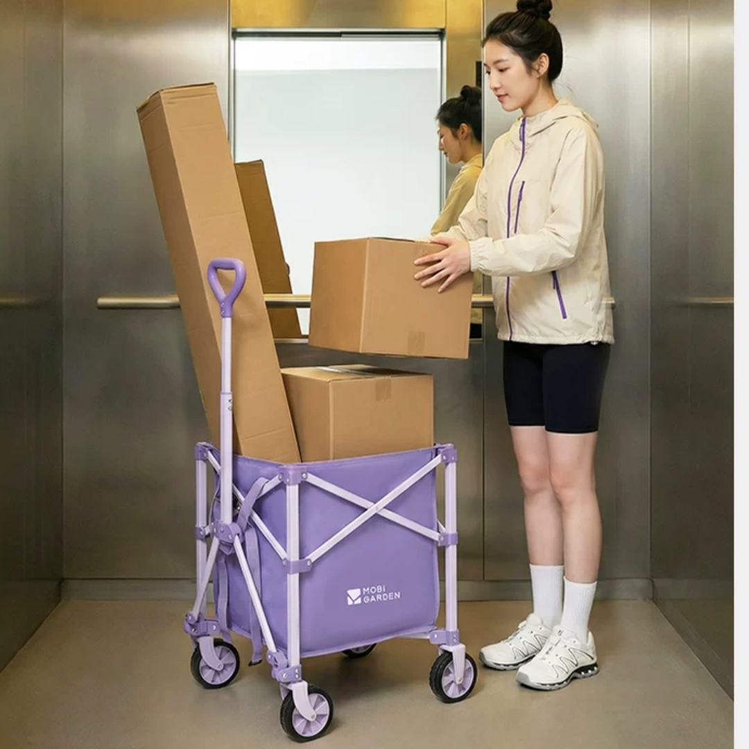 Mobi Garden Cloudy Folding Wagon S60 - Purple