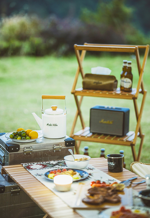Mobi Garden HY Enamel Kettle 2L -  White