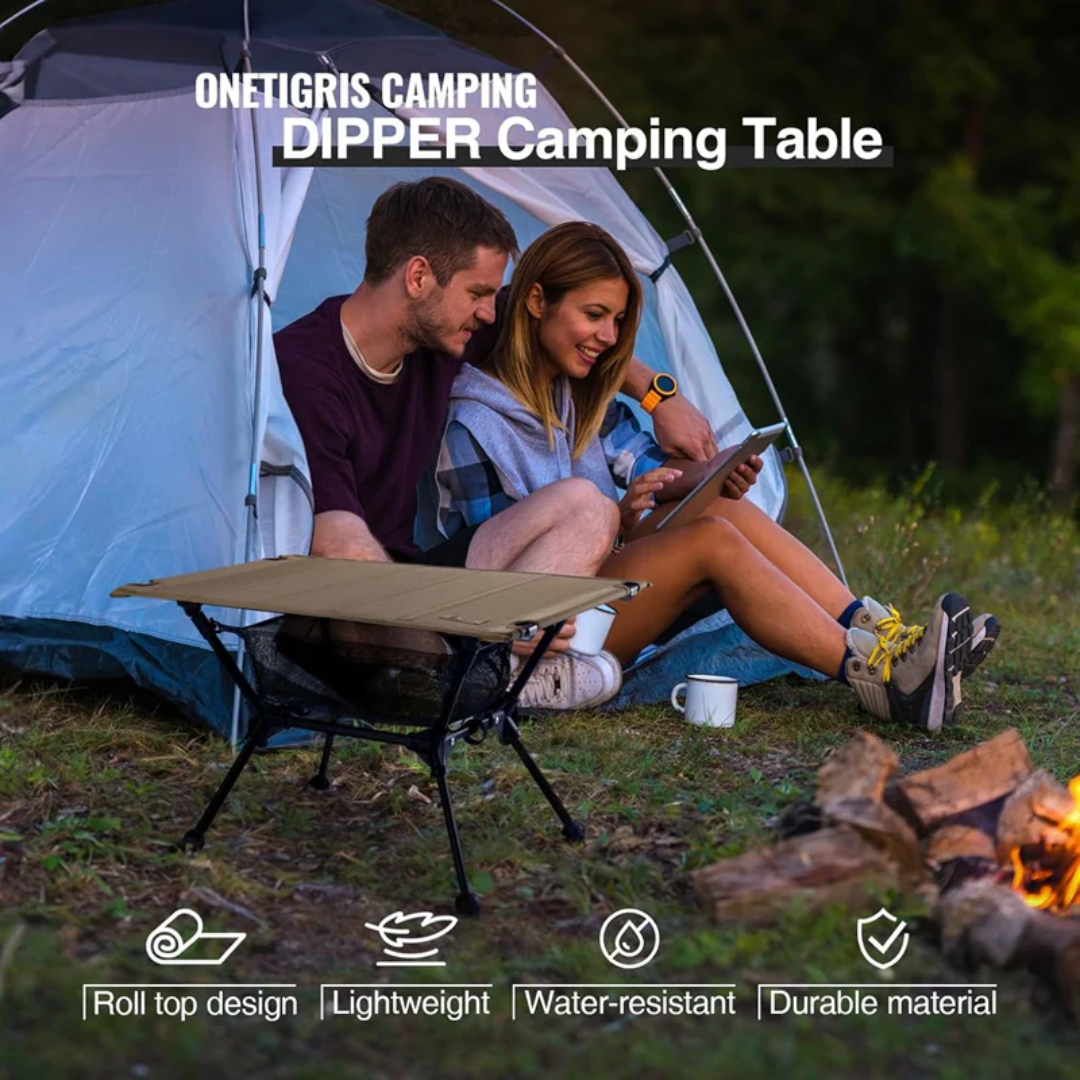 OneTigris Dipper Camping Table - Black 