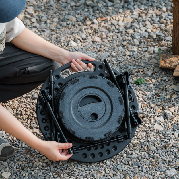 SHINETRIP ST-05 High-Low Tactical Round Table Set - Black