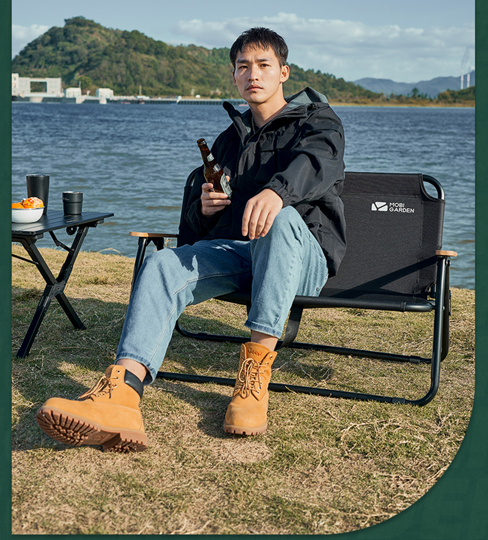 Mobi Garden Yun Mu Double Chair - Black-Goritta Works Sdn. Bhd. 202501017603 (1619017-X)