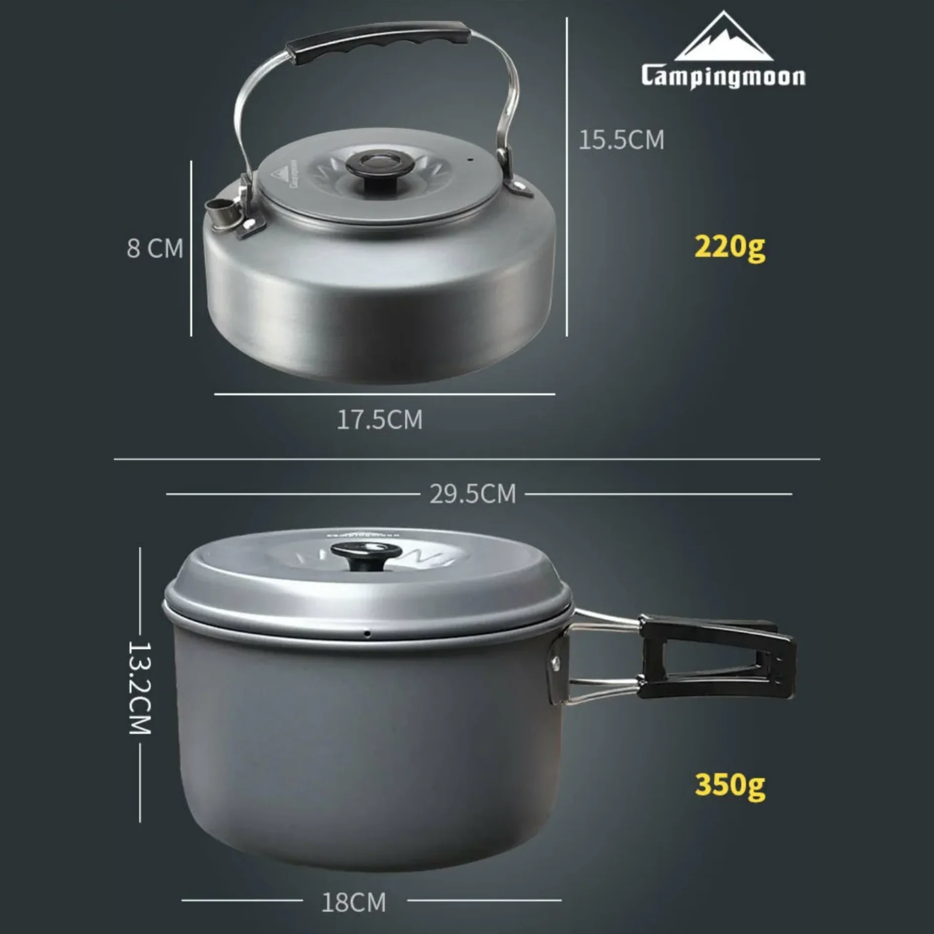 Campingmoon MC-700 Aluminium Alloy Cookware Set