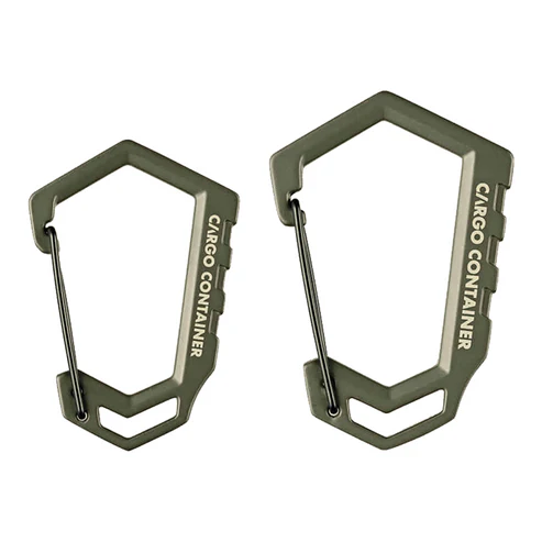 Cargo Container Hard Karabiner D - Khaki