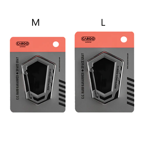 Cargo Container Hard Karabiner D - Gray