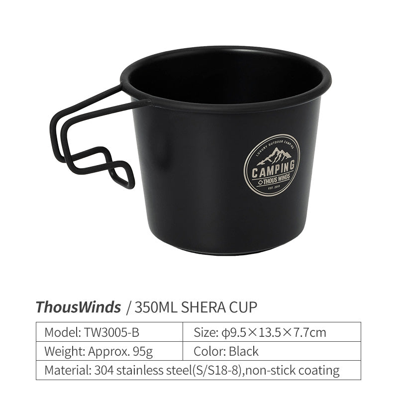 Thous Winds 350ml Sierra Cup - Black-Goritta Works Sdn. Bhd. 202501017603 (1619017-X)
