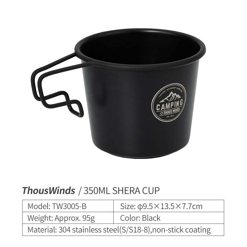 Thous Winds 350ml Sierra Cup - Black-Goritta Works Sdn. Bhd. 202501017603 (1619017-X)
