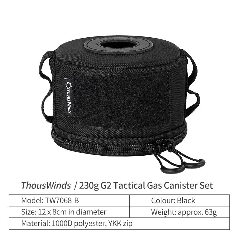 Thous Winds 230g G2 Tactical Gas Canister Set - Black-Goritta Works Sdn. Bhd. 202501017603 (1619017-X)