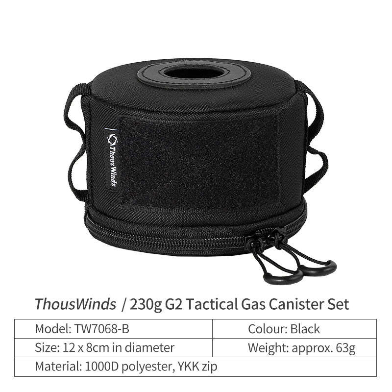 Thous Winds 230g G2 Tactical Gas Canister Set - Black-Goritta Works Sdn. Bhd. 202501017603 (1619017-X)