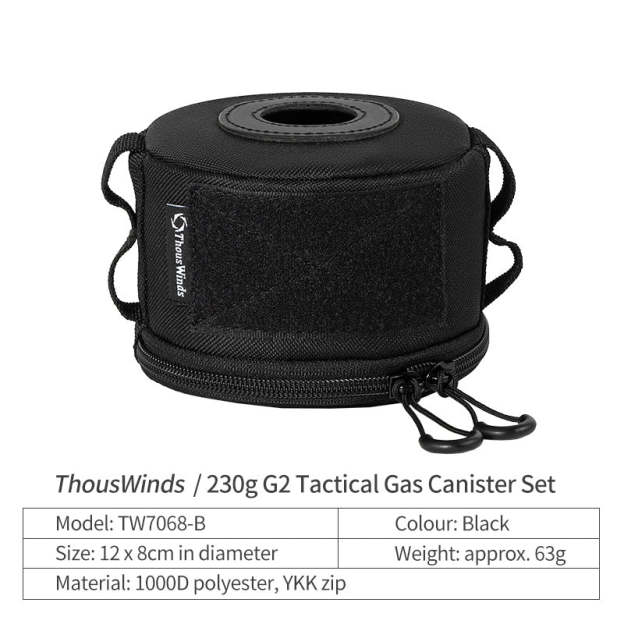 Thous Winds 230g G2 Tactical Gas Canister Set - Black-Goritta Works Sdn. Bhd. 202501017603 (1619017-X)