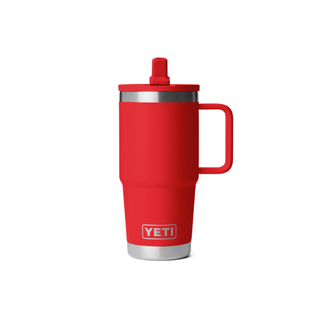 YETI Rambler 20 oz Travel Straw Mug With Color-Matched Straw Lid - Rescue Red