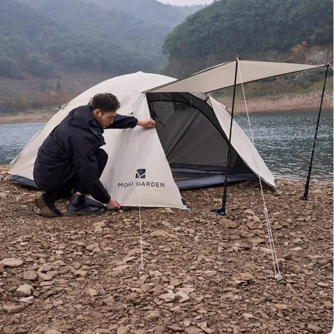 Mobi Garden QR Tent 3-Black Coating - Green